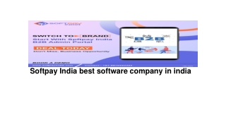 Softpay India best software company in india