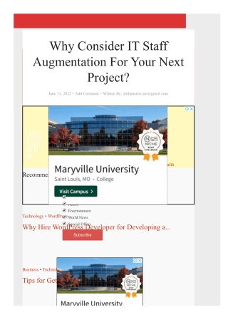 Why Consider IT Staff Augmentation For Your Next Project