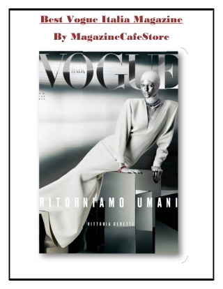 Best Vogue Italia Magazine issued by MagazineCafeStore