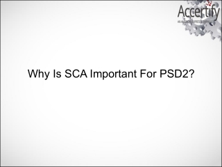 Why Is SCA Important For PSD2