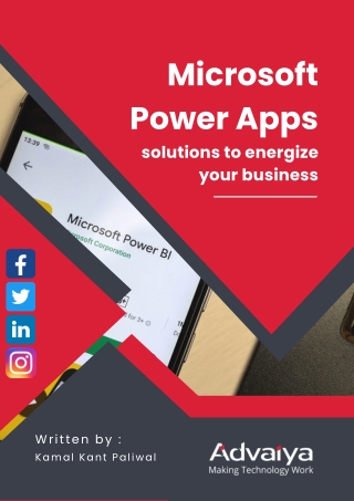 Microsoft Power Apps solutions to energize your business