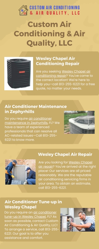 Air Conditioner Tune-up in Wesley Chapel