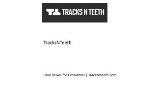 Final Drives for Excavators  Tracksnteeth.com