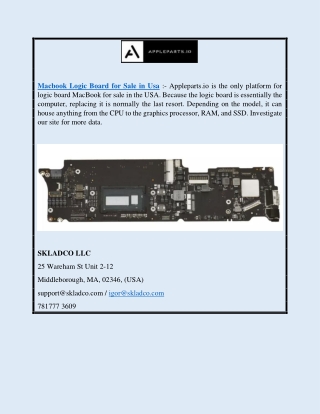 Macbook Logic Board for Sale in Usa | Appleparts.io