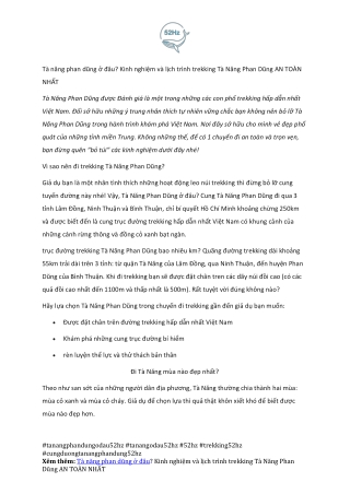 Ta Nang Phan Dung o Dau Kinh Nghiem Trekking an Toan Xuantien52hz
