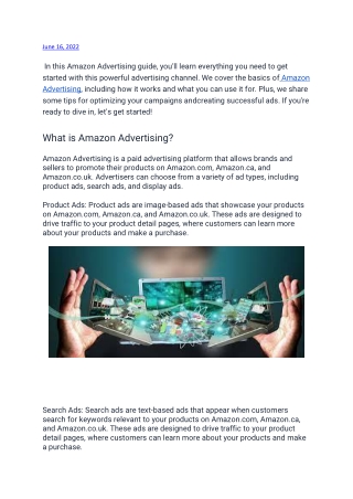 The Ultimate Guide to Amazon Advertising