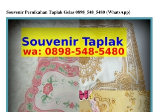 Souvenir Pernikahan Taplak Gelas