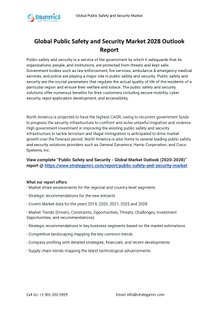 2021 Public Safety and Security Industry Global Analysis Report