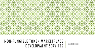 Non-Fungible Token Marketplace Development Services