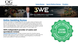 Online Gambling Review Platform Malaysia | Onlinegambling-review.com