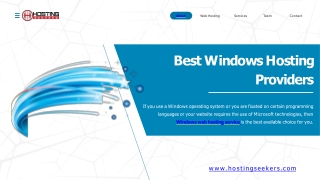 Best Windows Hosting Providers
