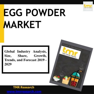 Egg powder: Applications