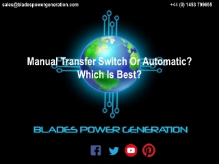 Manual Transfer Switch Or Automatic? Which Is Best?