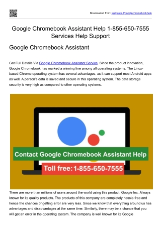 Google Chromebook Assistant Help 1-855-650-7555 Services Help Support