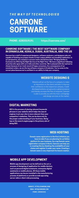 Best software company in Ernakulam canrone