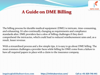 A Guide on DME Billing
