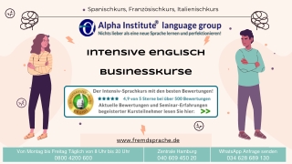 Intensive Englisch Businesskurse - Alpha Institute