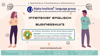 Intensiver Englisch Businesskurs - Alpha Institute
