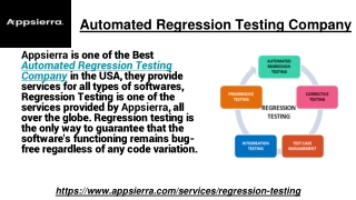 Automated Regression Testing Company