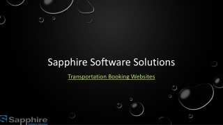 Transportation Booking Website Design Company | Sapphire