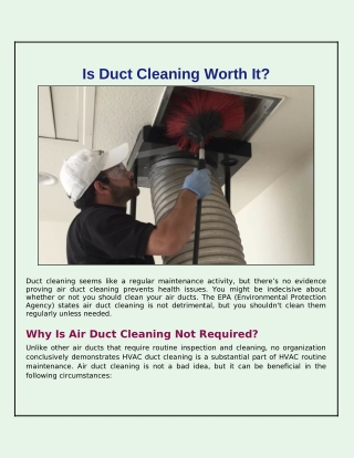 Is Duct Cleaning Waste of Money or Worth It?