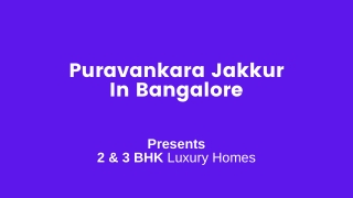 Puravankara Jakkur In Bangalore PDF