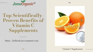 Top Scientifically-Proven Benefits of Vitamin C Supplements