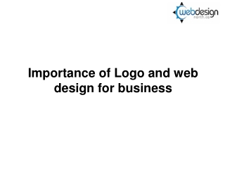 Importance of Logo and web design for business