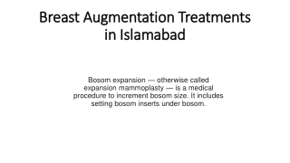 Breast Augmentation in Islamabad