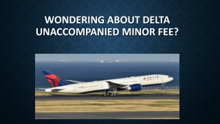 Wondering About Delta Unaccompanied Minor Fee.pptx