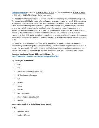 Blade Server Market