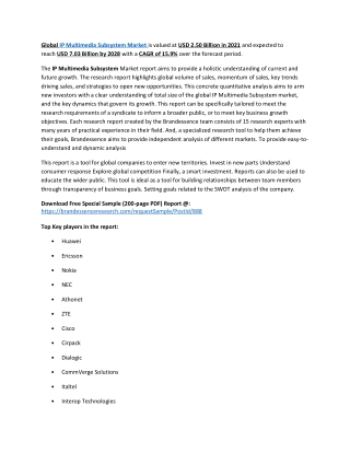 IP Multimedia Subsystem Market