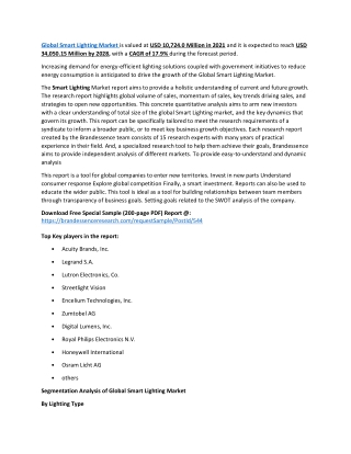 Smart Lighting Market