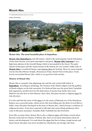 Mount Abu