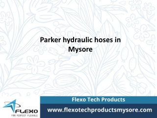 Parker hydraulic hose in mysore