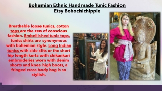 Bohemian Ethnic Handmade Tunic Fashion