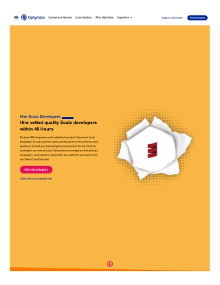 Hire the top 3% remote Scala developers using Optymize’s Intelligent Talent