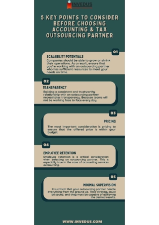 Key Points to Consider Before Choosing Accounting & Tax Outsourcing Partner