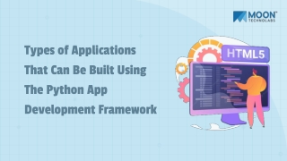 Types of Applications That Can Be Built Using The Python App Development Framework