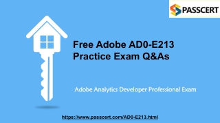 Adobe Analytics Developer AD0-E213 Dumps