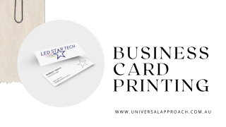 Expert Business Card Printing to Increase Brand Awareness