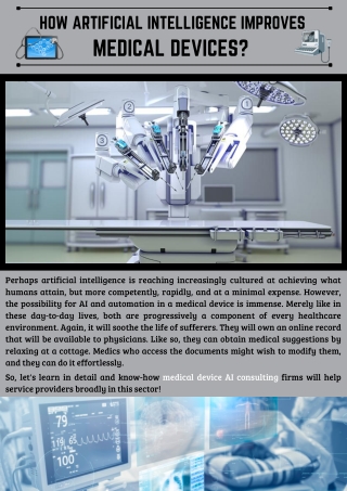Transforming Modern Medical Devices with AI