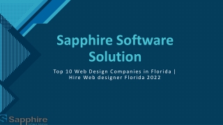 Top 10 Web Design Companies in Florida-Hire Web designer Florida 2022