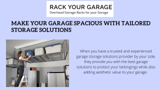 Some of the most used garage storage solution