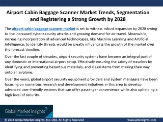 Airport Cabin Baggage Scanner Market