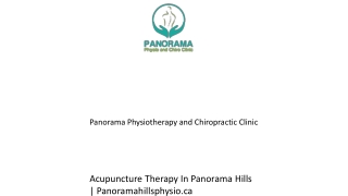 Acupuncture Therapy In Panorama Hills  Panoramahillsphysio.ca