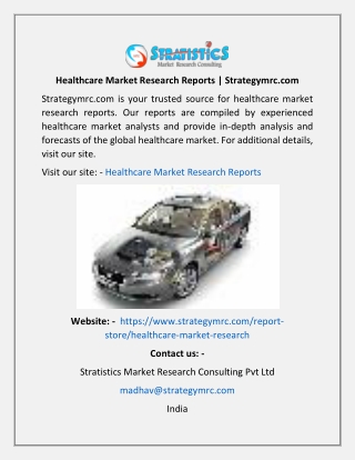 Healthcare Market Research Reports  Strategymrc