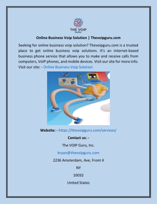 Online Business Voip Solution  Thevoipguru