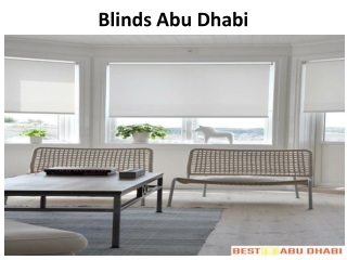 Blinds Abu Dhabi