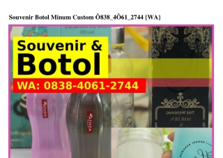 Souvenir Botol Minum Custom